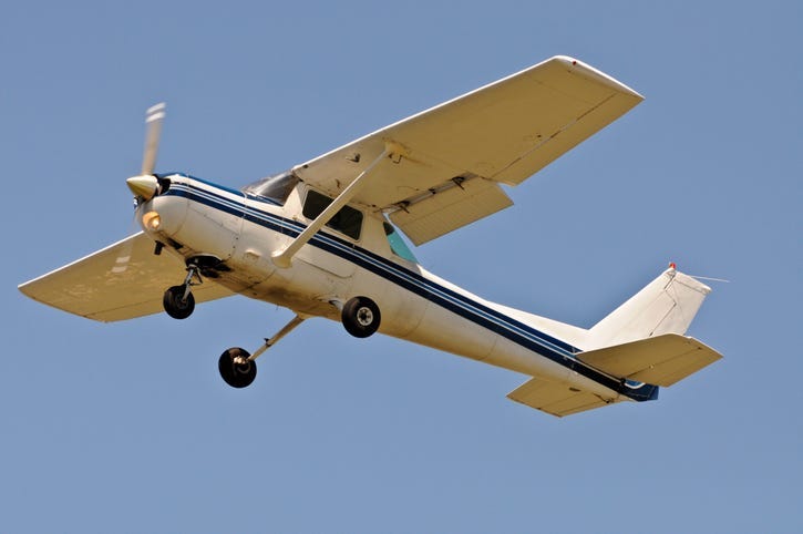 Single engine plane in flight - Getty Images