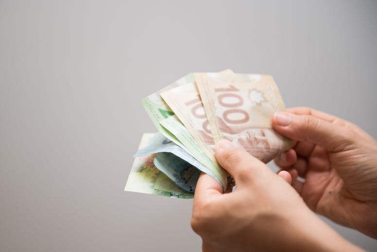 Canada, Canadian, Money, Cash, Bills, hands