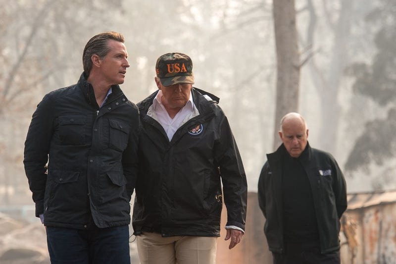 Newsom and Trump (GETTY)