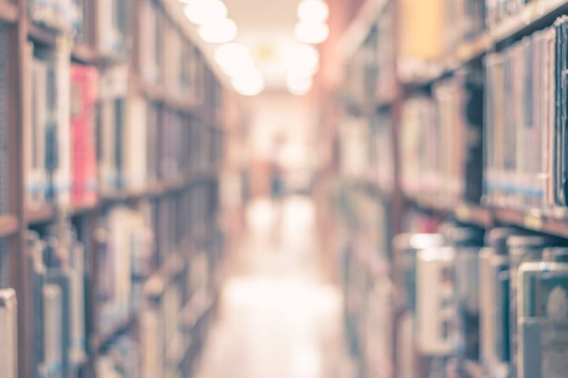 Books in a library