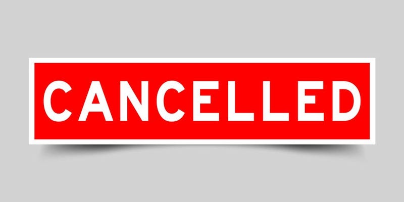 Canceled sign