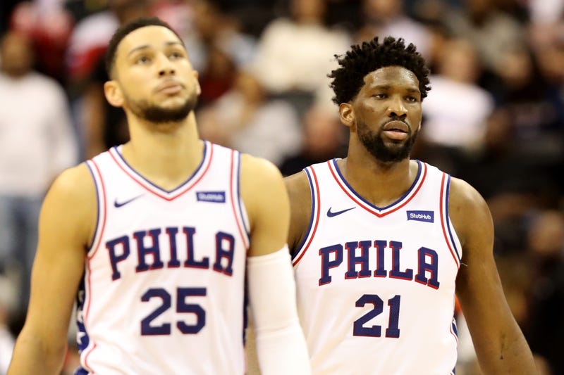 Ben Simmons and Joel Embiid