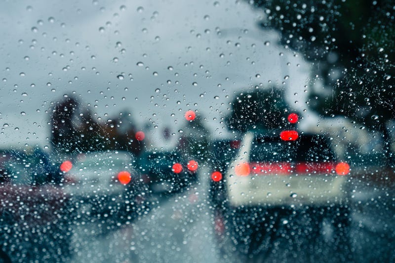 Wet Roads, Traffic, Crash,