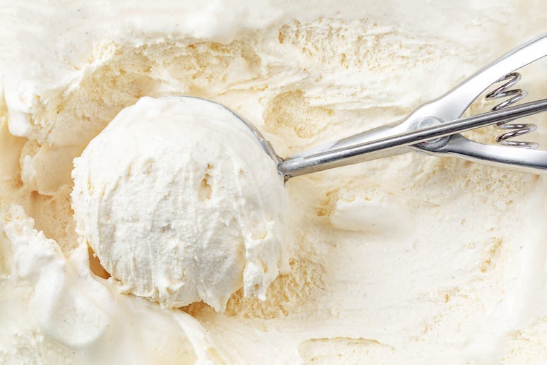 Ice Cream, Scooper, Vanilla