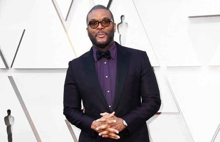 HOLLYWOOD, CALIFORNIA - FEBRUARY 24: Tyler Perry attends the 91st Annual Academy Awards at Hollywood and Highland on February 24, 2019 in Hollywood, California