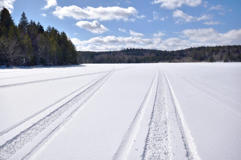 snowmobile tracks