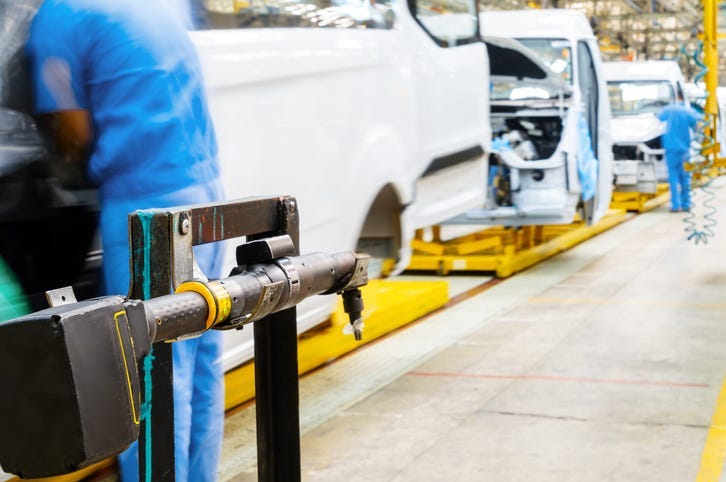 Automobile production line, Factory