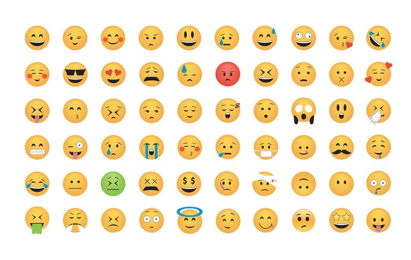 Multitude of emojis