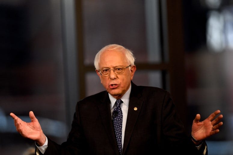 Sen. Bernie Sanders Participates In A Fox News Town Hall In Pennsylvania