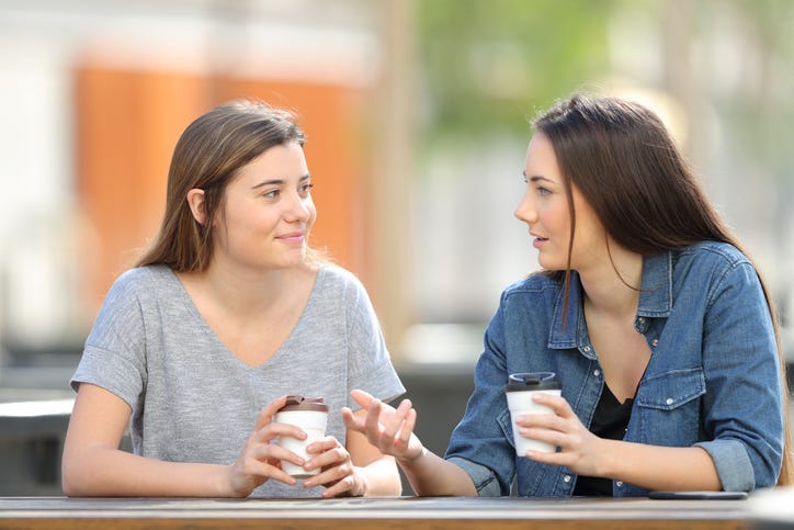 Sisters Chatting
