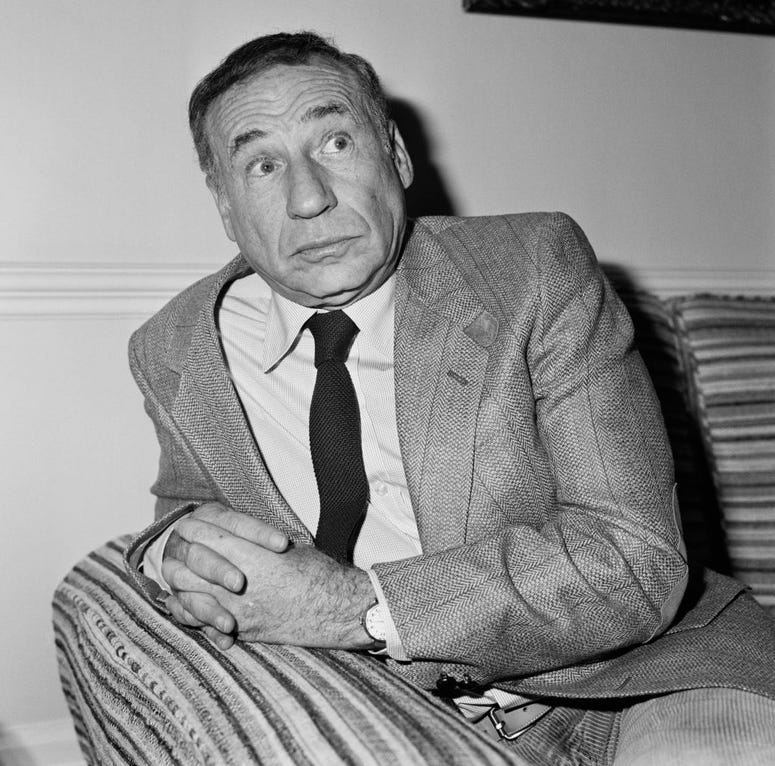 American filmmaker, actor, comedian, and composer Mel Brooks, UK, 16th February 1984.