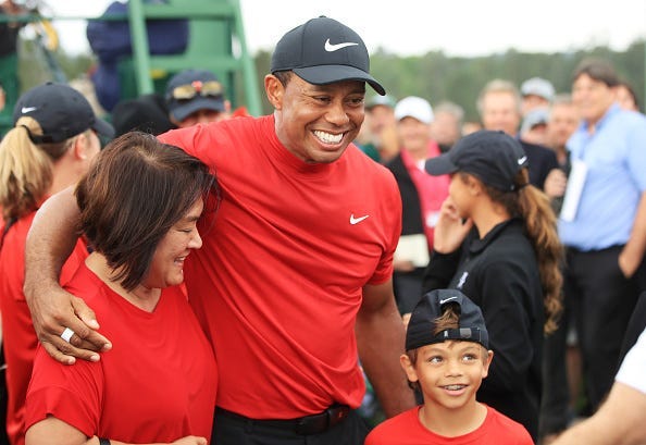 Tiger Woods and Son