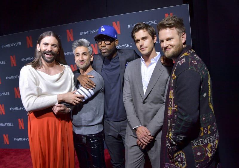 Jonathan Van Ness, Tan France, Karamo Brown, Antoni Porowski, and Bobby Berk attend the Netflix FYSEE "Queer Eye" panel and reception at Raleigh Studios on May 16, 2019 in Los Angeles, California.