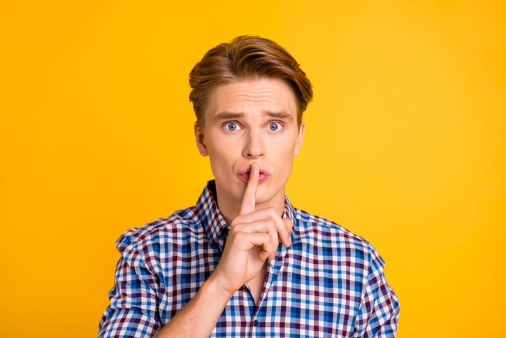 Man Keeping a Secret