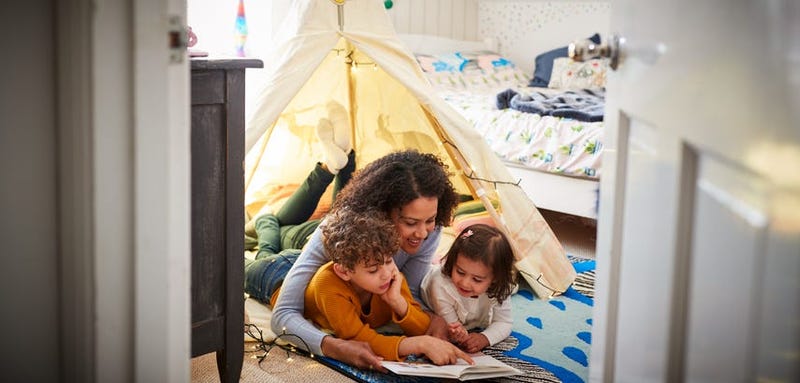 Mom Playing with Kids