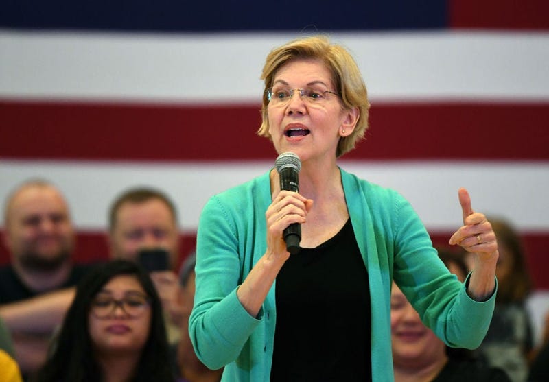 LAS VEGAS, NEVADA - JULY 02: Democratic presidential candidate U.S. Sen. Elizabeth Warren (D-MA) speaks during a community conversation at the East Las Vegas Community Center on July 2, 2019 in Las Vegas, Nevada.