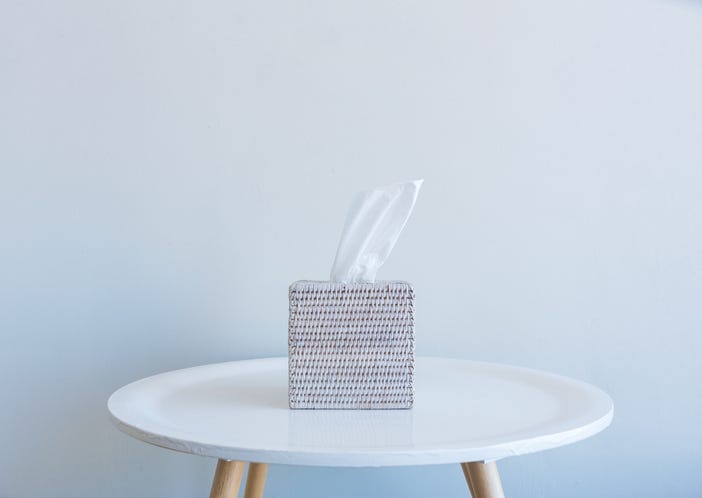 A tissue box