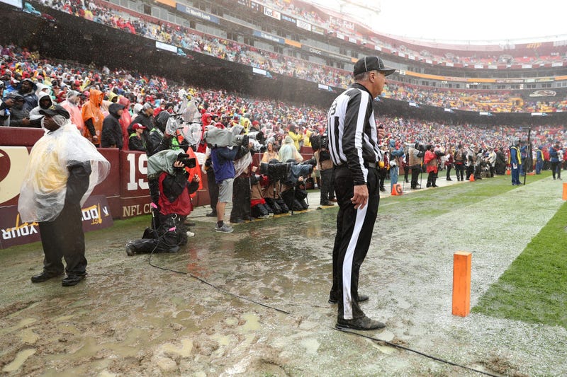 Photos: Rain turns FedEx Field into swamp