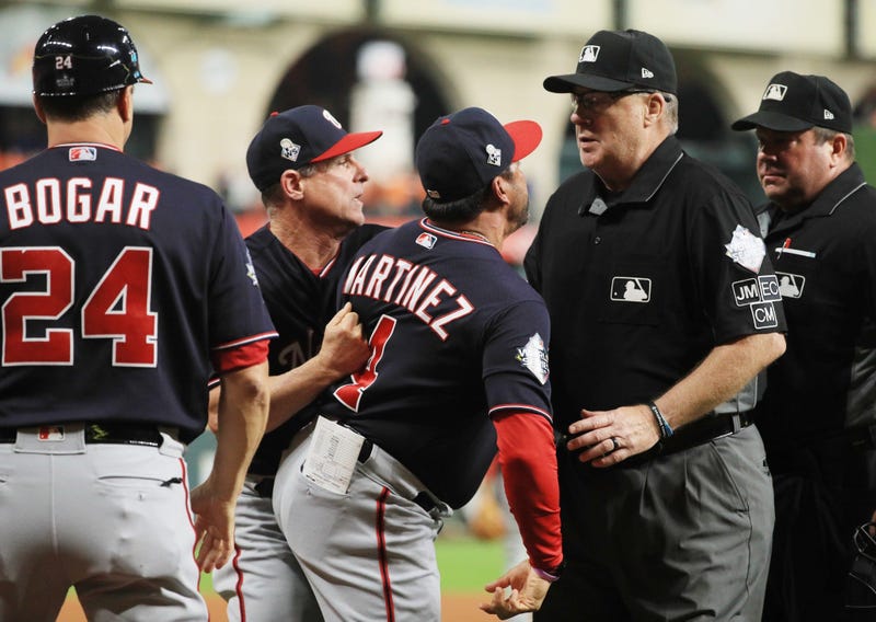 Best pictures of World Series umpire controversy, Dave Martinez ejection