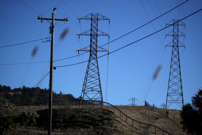 A view of power lines during a Pacific Gas and Electric (PG&E) public safety power shutoff on November 20, 2019 in Santa Rosa, California.