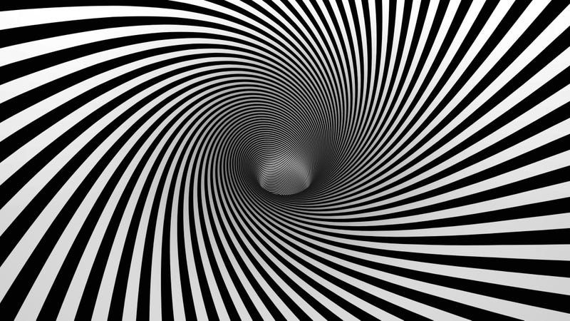 Black and white optical illusion