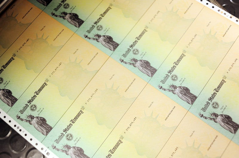 Blank U.S. Treasury checks