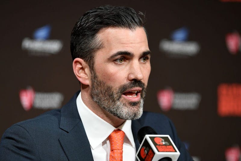 CLEVELAND, OHIO - JANUARY 14: Kevin Stefanski talks to the media after being introduced as the Cleveland Browns new head coach on January 14, 2020 in Cleveland, Ohio. (Photo by Jason Miller/Getty Images)