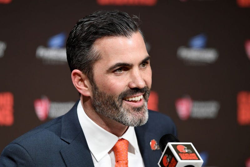 CLEVELAND, OHIO - JANUARY 14: Kevin Stefanski talks to the media after being introduced as the Cleveland Browns new head coach on January 14, 2020 in Cleveland, Ohio. (Photo by Jason Miller/Getty Images)