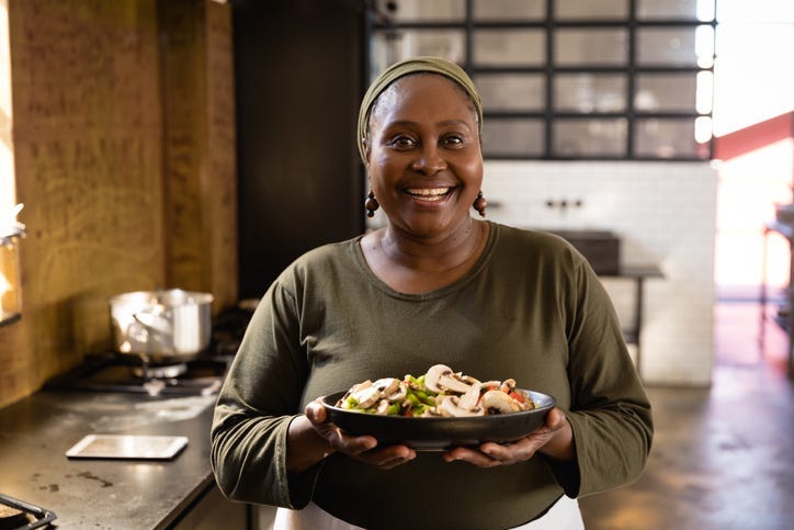 Black restaurateur shows off her cuisine