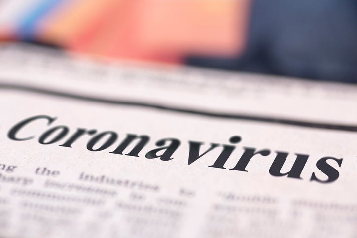 coronavirus newspaper