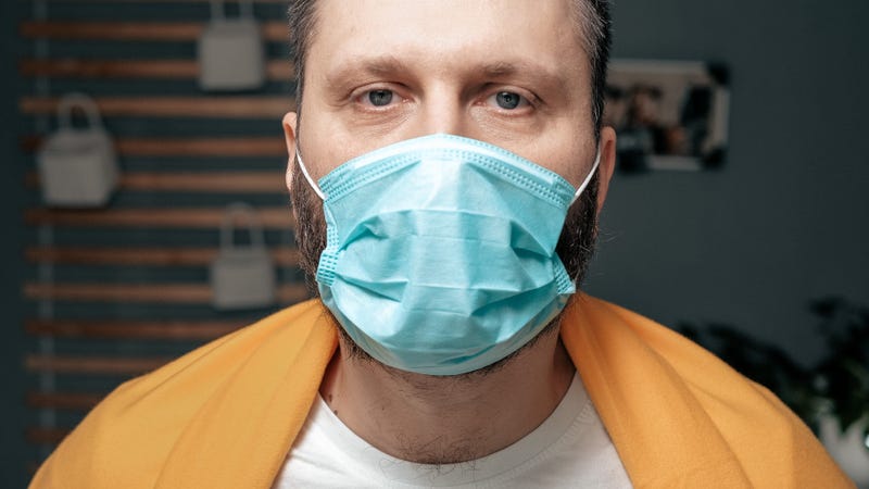 Man wearing a surgical mask