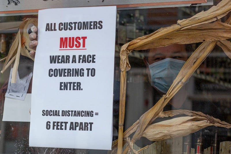 Coronavirus Wear A Mask Sign