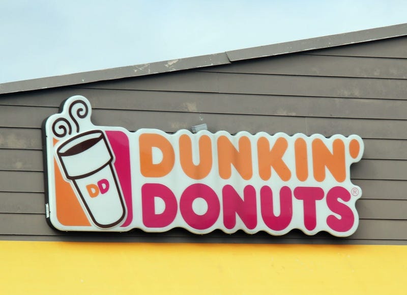 The sign for Dunkin' Donuts