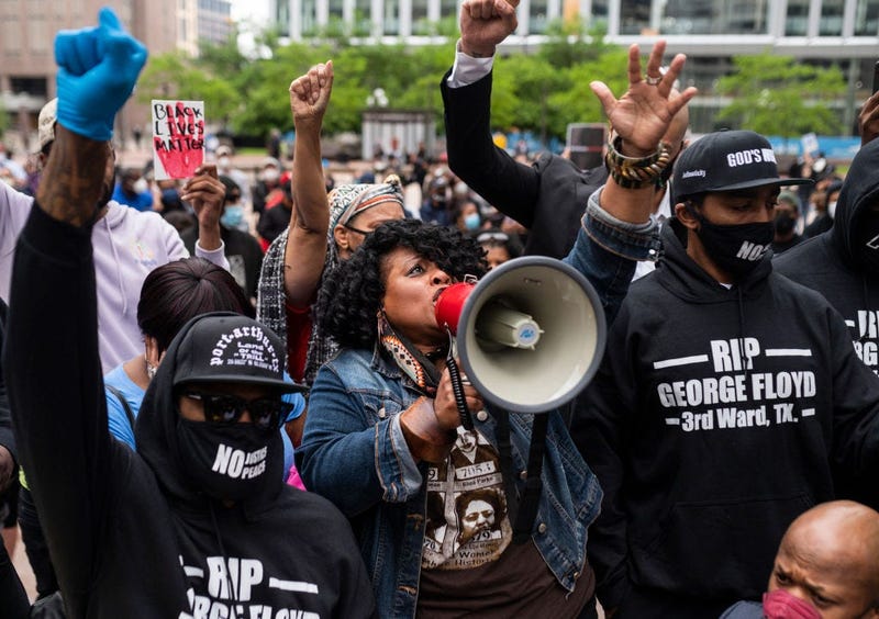 Protesters in Minneapolis, Minnesota