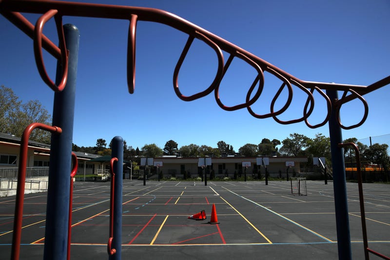The playground sits empty at Kent Middle School on April 01, 2020 in Kentfield.