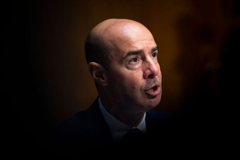 Labor Secretary Eugene Scalia testifies during a hearing on COVID-19/Unemployment Insurance
