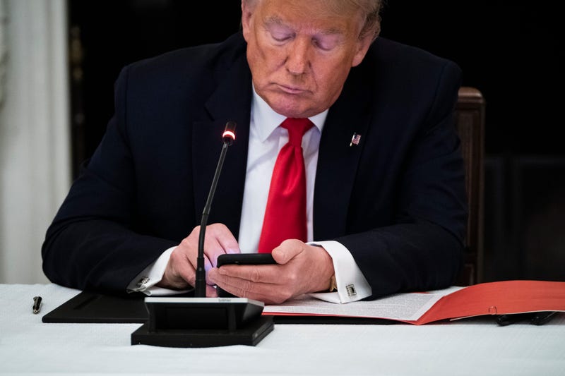 Trump tweeting