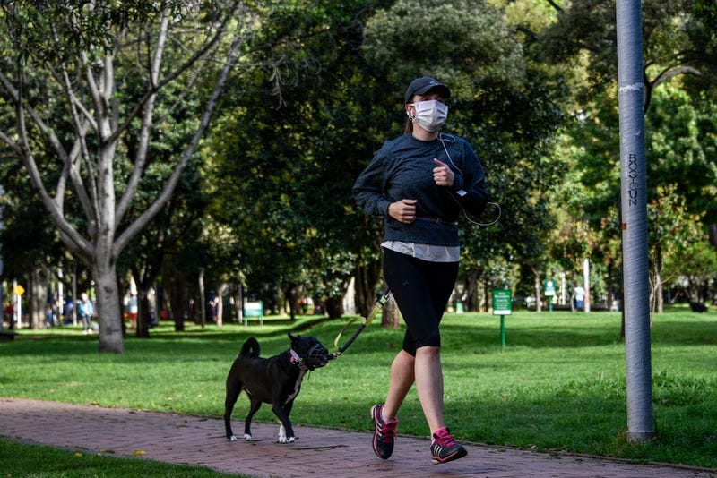 face mask, running, exercise