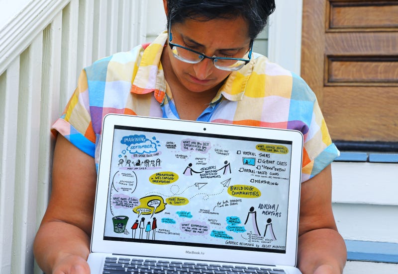 Teachers adjust to remote learning.