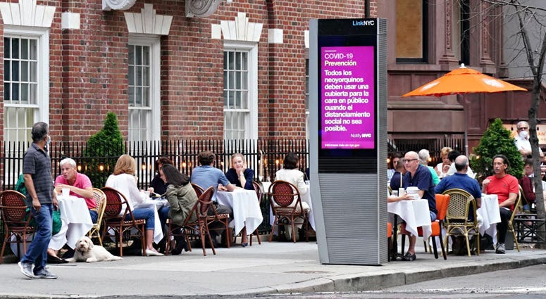 New York City outdoor dining