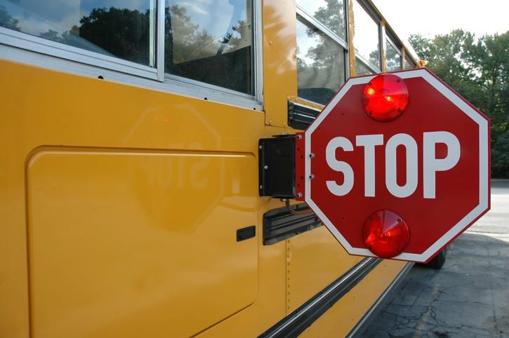 School Bus Stop Sign