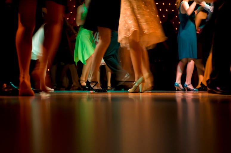 High School, Students, Prom, Dancing, Lights, Dance Floor