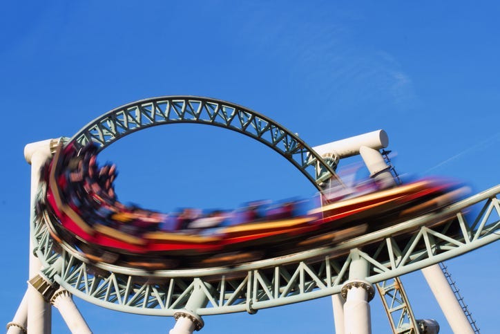 Roller Coaster, Amusement Park
