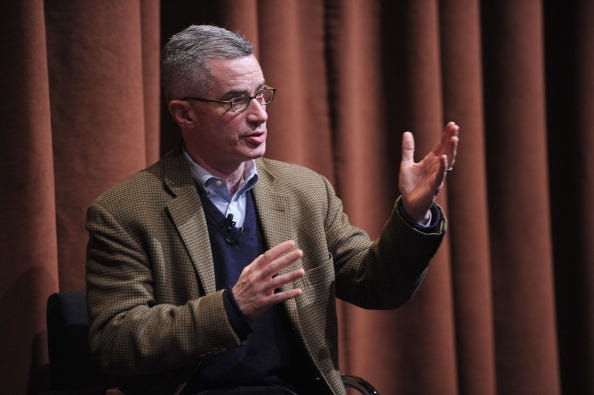 Film subject, former NJ Governor Jim McGreevey takes part in a Q&A following the the New York premiere of the HBO documentary Fall to Grace at Time Warner Center Screening Room on March 21, 2013 in New York City.