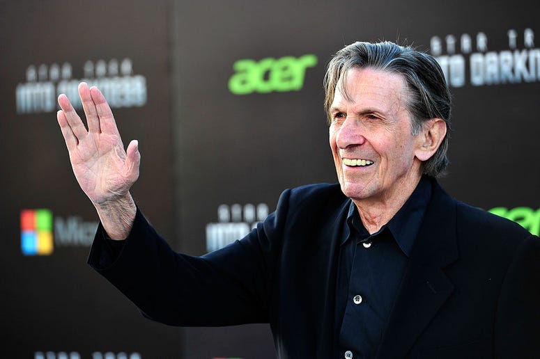 Actor Leonard Nimoy arrives at the premiere of Paramount Pictures' 'Star Trek Into Darkness' at the Dolby Theatre on May 14, 2013 in Hollywood, California.
