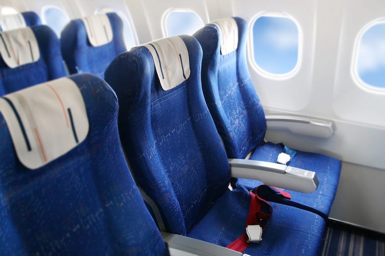 Airplane, Interior, Seats, Row, Cabin