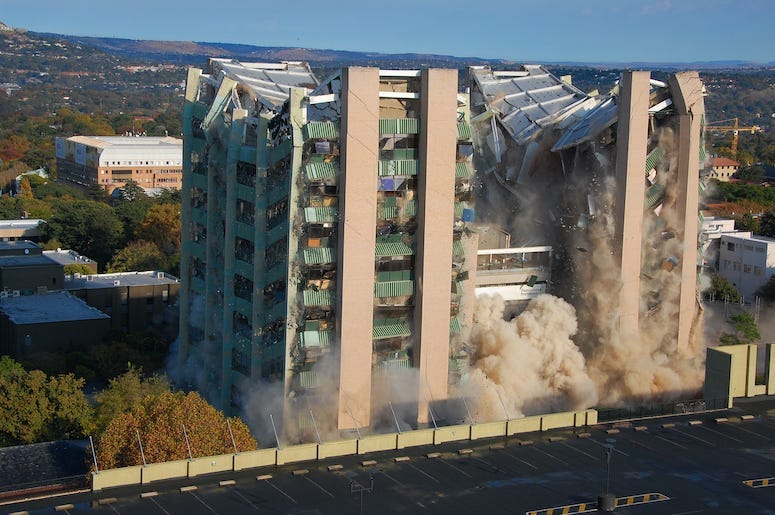 Building, Implosion, Collapse