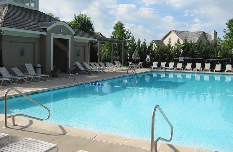 Swimming Pool, Neighborhood, Pool Chairs
