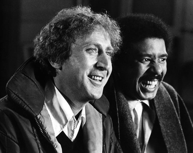 American comic actor Gene Wilder, originally Jerry Silkman stars with nightclub comedian Richard Pryor in the action comedy 'Silver Streak'.