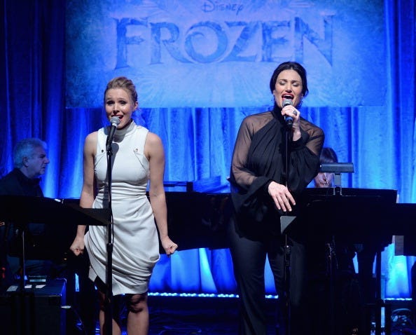Kristen Bell and Idina Menzel